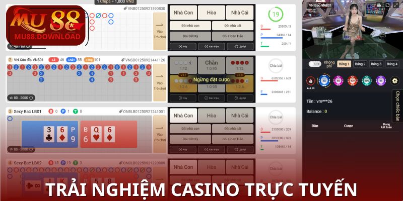 Tham gia casino trực tuyến tiện lợi trên mọi thiết bị