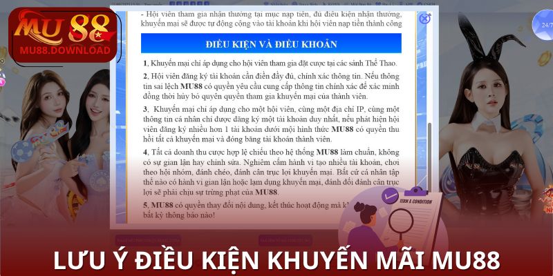 Những điều kiện chung khi áp dụng chương trình